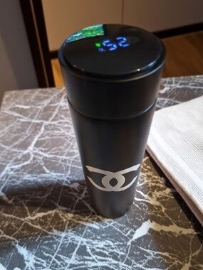CHANEL Black and White Logo Smart Temp Travel Tumbler - New!